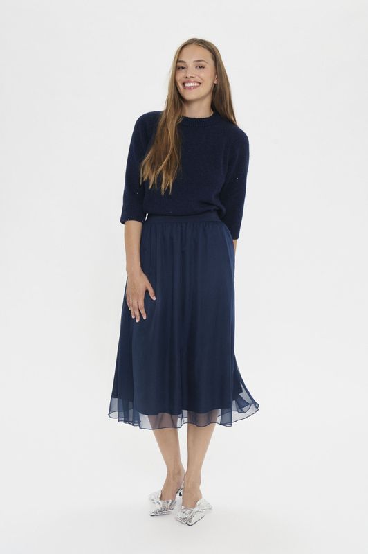 Saint Tropez - Coral SZ - Midi Rok - Blauw