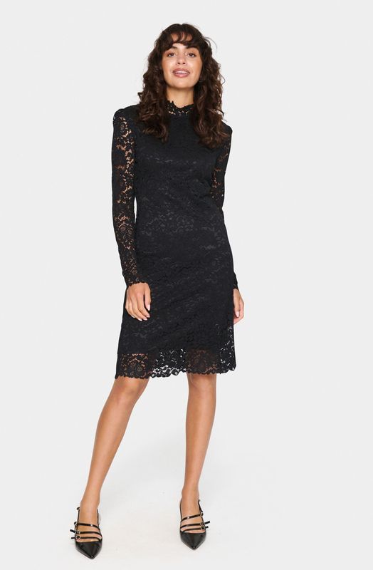 SAINT TROPEZ Jurk 'Ganna'  zwart