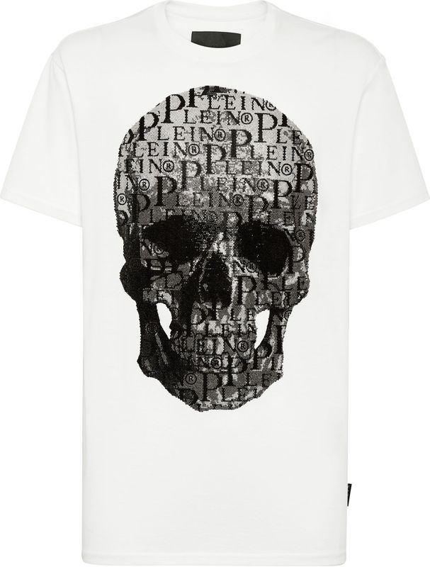 T-Shirt Ronde Hals Skull And Plein