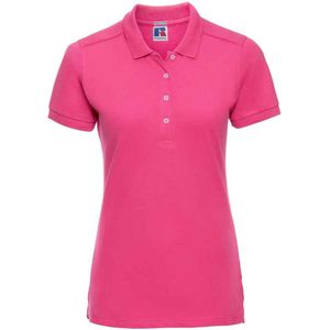 Russell Dames/Dames Piqué Stretch Poloshirt (Fuchsia)