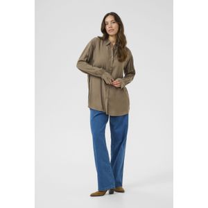 Overhemd - Khaki - CRSmokia - Loose Fit - Lange Mouwen