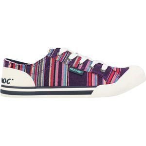 Rocket Dog Dames Jazzin Aloe Stripe Sneakers (Multicolor)
