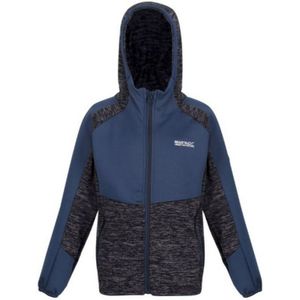 Regatta Childrens/Kids Dissolver VI Marl Fleece Full Zip Hoodie (Marine/maanlicht Denim) - Maat 7-8J / 122-128cm