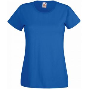 Fruit of the Loom Dames/vrouwen Lady-Fit Valueweight Short Sleeve T-Shirt (Pak van 5) (Koninklijk)