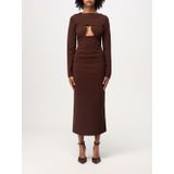 Cult Gaia, Dames, Jurken, Bruin, Maat: M Nylon,