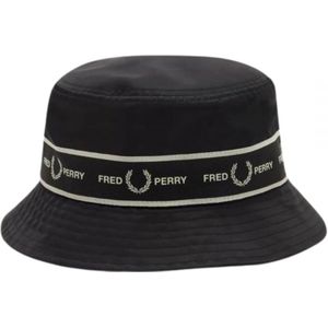 Fred Perry Graphic Tape Black Bucket Hat