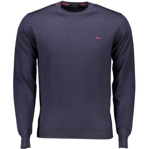 Heren Trui met Ronde Hals Marineblauw
