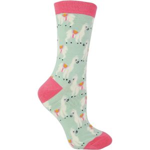 1 Pack Dames Novelty Dierpatroon Bamboosokken