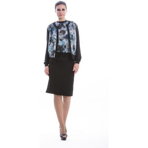 Cardigan met lange mouwen en print aan de voorkant