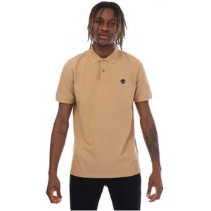 Heren Timberland Millers River PiquÃ© Poloshirt in Tarwe