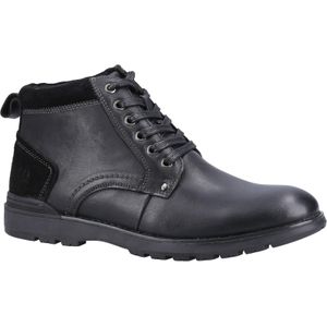 Hush Puppies Heren Dean Leren Laarzen (Zwart)