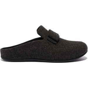 Fit Flop - Chrissie II Haus e01 Bow Felt Slippers - Zwart - Polyester