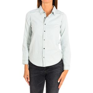 Dames denim shirt met lange mouwen 8381