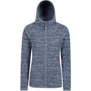 Mountain Warehouse Dames/Dames Lleyn II Melange Full Zip Hoodie (Donkerblauw)
