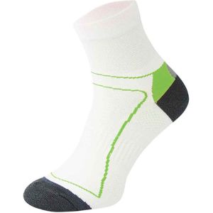 Comodo - Hi Vis Low Cut Fietssokken Heren & Dames - Wit Groen