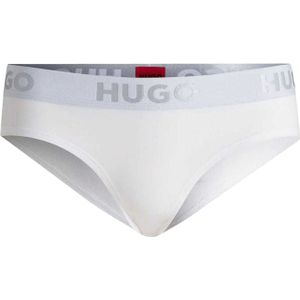 Hugo Dames/Dames Sporty Logo Slips (Wit)