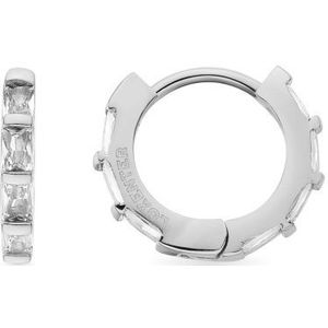 Luxenter Dazfi Oorbellen, Rhodium Plated, met Briljant Zirkonia