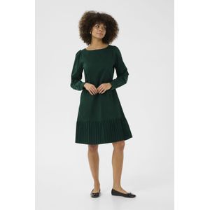 CULTURE - Antoinett - Jurk - Donkergroen - Knielengte