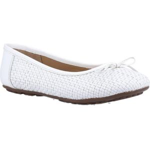 Hush Puppies Dames/Dames Ballerina Leren Pompen (Wit) - Maat 39