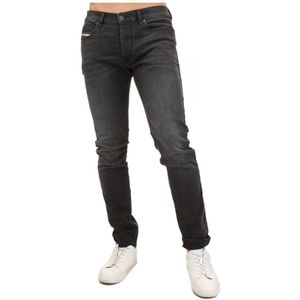 Men's Diesel D-Luster Slim Jeans In Black - Maat 36 Kort