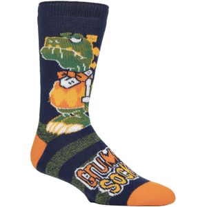 Heren Cozy Fleece-Lined Hobby Sokken | Novelty Fluffy Thermo Sokken - Grumpy Socks