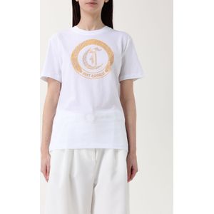 Just Cavalli - Kristal Logo T-shirt - Wit - Dames