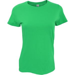 SOLS Dames dames Imperial Heavy Short Sleeve T-Shirt (Kelly Groen)