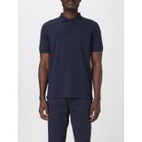 Sun68 - Cold Dye Polo Shirt - Blauw - Katoen - Korte Mouwen