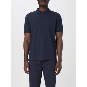 Sun68 - Cold Dye Polo Shirt - Blauw - Katoen - Korte Mouwen