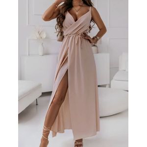 Wikkel Maxi Jurk Zijsplit