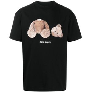Palm Angels T-shirt met teddybeerprint in zwart