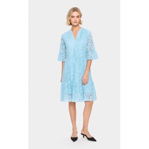Saint Tropez - Zanna SZ Dress - Zomerjurk - Blauw - Korte Lengte