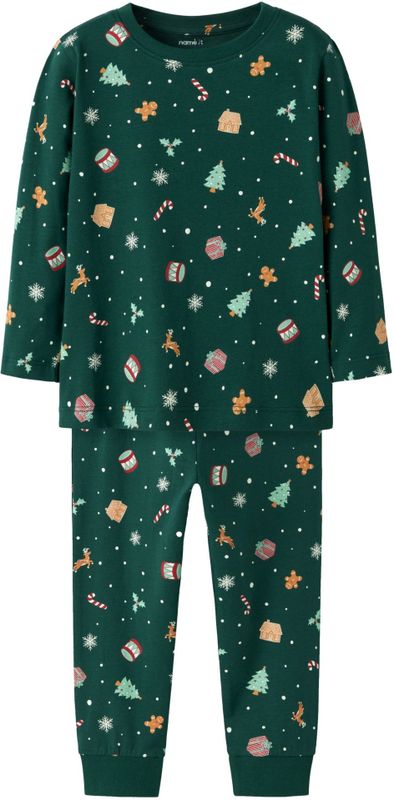 Name It - Pyjama - Vrolijk Kerstmotief - Twee-delig - Zacht