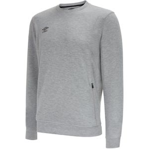 Umbro Heren Pro Stacked Logo Fleece Pullover (Grijze mergel/zwart)