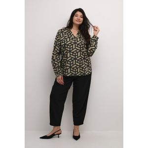 Blouse met lange mouwen Regular fit Fallen Rock/Black Graphic Line beige