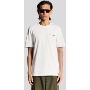 Lyle & Scott Script Logo katoenen T-shirt met ronde hals - wit