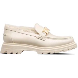 Dior - Witte Leren Loafers - Leer