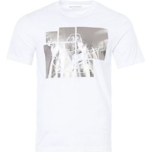True Religion T-shirt Met Ronde Hals En Folieprint Van Boeddha-paneel, Wit - Maat M