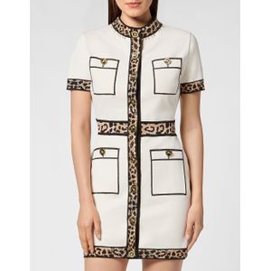 Gebreide Jurk - Leopard - Tricot Jurken