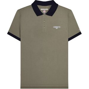Lambretta Heren Origineel SS24 Poloshirt (Kaki Groen)