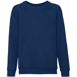 Fruit of the Loom Klassiek Raglan Sweatshirt voor kinderen/Kinderen (Marine)