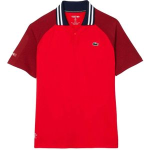 Lacoste Heren Daniil Medvedev Slim Tennis Poloshirt (Rood)
