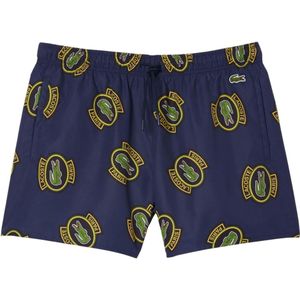 Lacoste Heren Bedrukte Zwemshorts (Veelkleurig)