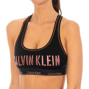 Calvin Klein - Top Bra - Sportbeha - Zwart - Katoen