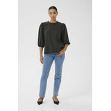 Kaffe - Blouse 'Janna' - Zwart - Blouseshirt - Lange Mouw