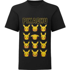 Pokemon Kinderen/Kinderen Pikachu T-Shirt (Zwart)