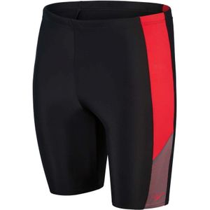 Men's Speedo Dive Jammer Shorts in Black Red