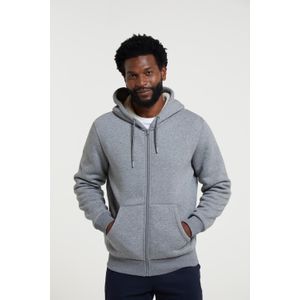 Mountain Warehouse Heren Dalton Borg gevoerde Full Zip Hoodie (Donkere Khaki)