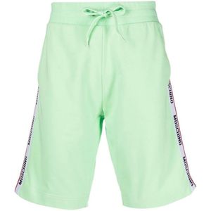 Groene short met tape-poten van Moschino