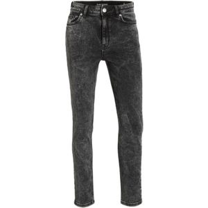 anytime high rise slim fit jeans donkergrijs